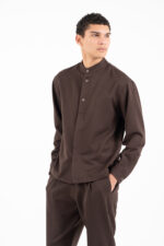 Overshirt Vittorio 300-2526-MORRONE BROWN - Image 3