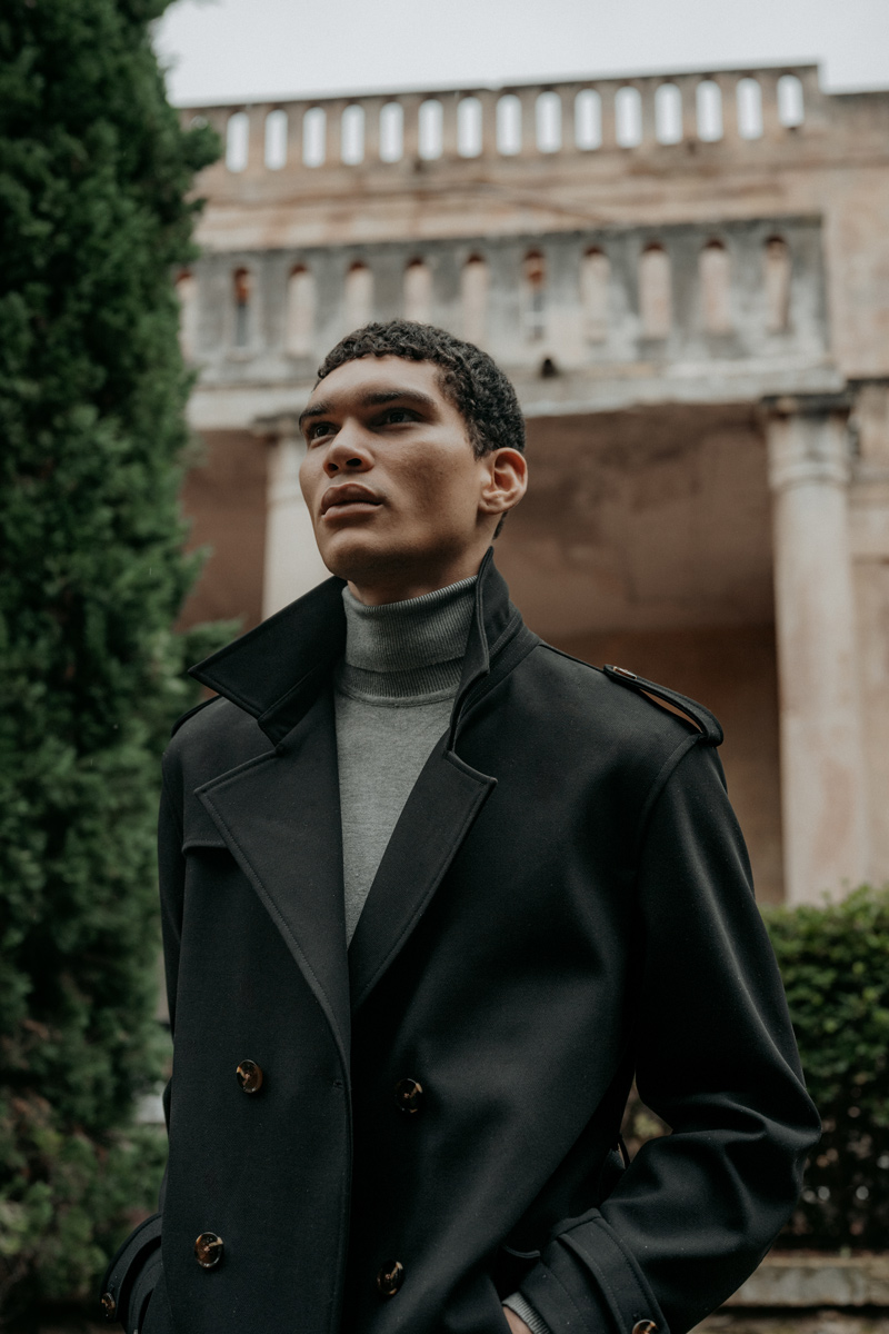 1-16.jpg Παλτό Vittorio 400-2526-MORELO BLACK - Image 1