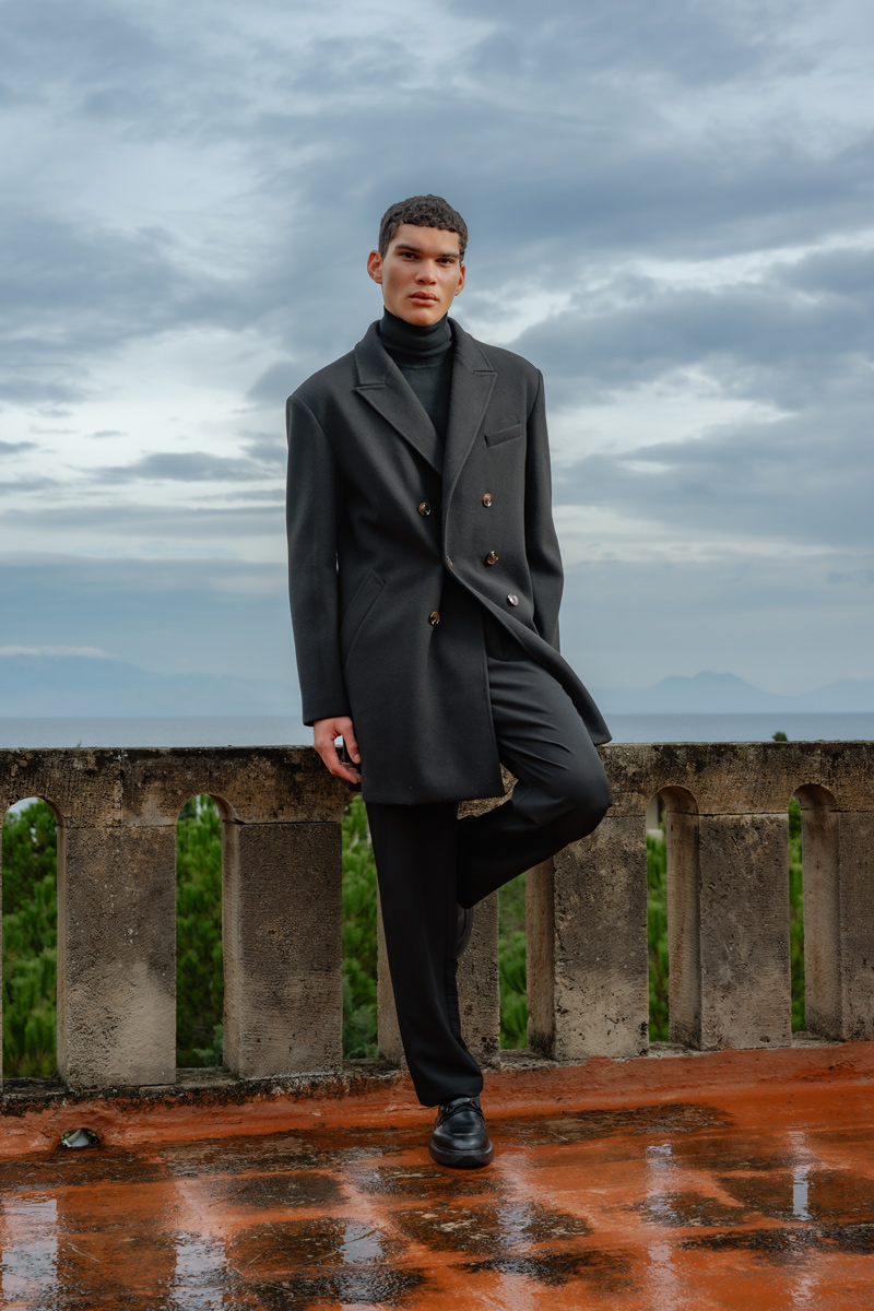 1-17.jpg Παλτό Vittorio 400-2526-ETORE BLACK - Image 1