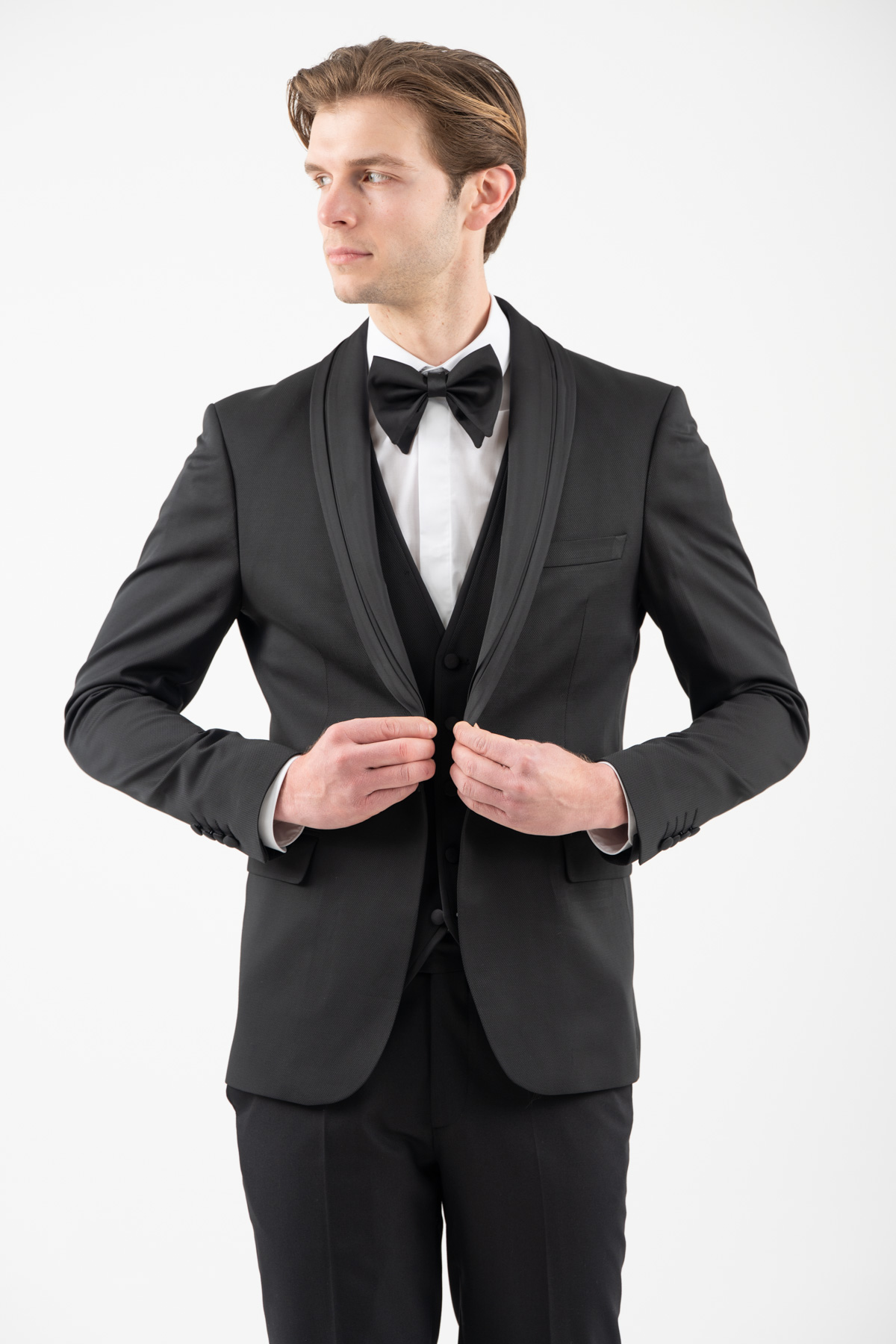 1-100-26-SMOKIN-1.jpg Κοστούμι γαμπριάτικο Vittorio 100-26-SMOKIN-1 BLACK - Image 1