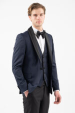 Κοστούμι γαμπριάτικο Vittorio 100-26-SMOKIN-1 BLUE - Image 8