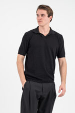 Πλεκτή μπλούζα Vittorio 700-26-001 BLACK - Image 4