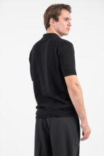 Πλεκτή μπλούζα Vittorio 700-26-001 BLACK - Image 5