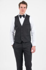 Κοστούμι γαμπριάτικο Vittorio 100-26-SMOKIN BLACK - Image 12