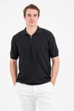 Πλεκτή μπλούζα Vittorio 700-26-002 BLACK