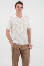 Πλεκτή μπλούζα Vittorio 700-26-004 ECRU