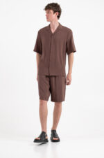 Πουκάμισο Vittorio 800-26-VALLEZZIA BROWN - Image 2