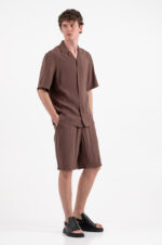 Πουκάμισο Vittorio 800-26-VALLEZZIA BROWN - Image 3