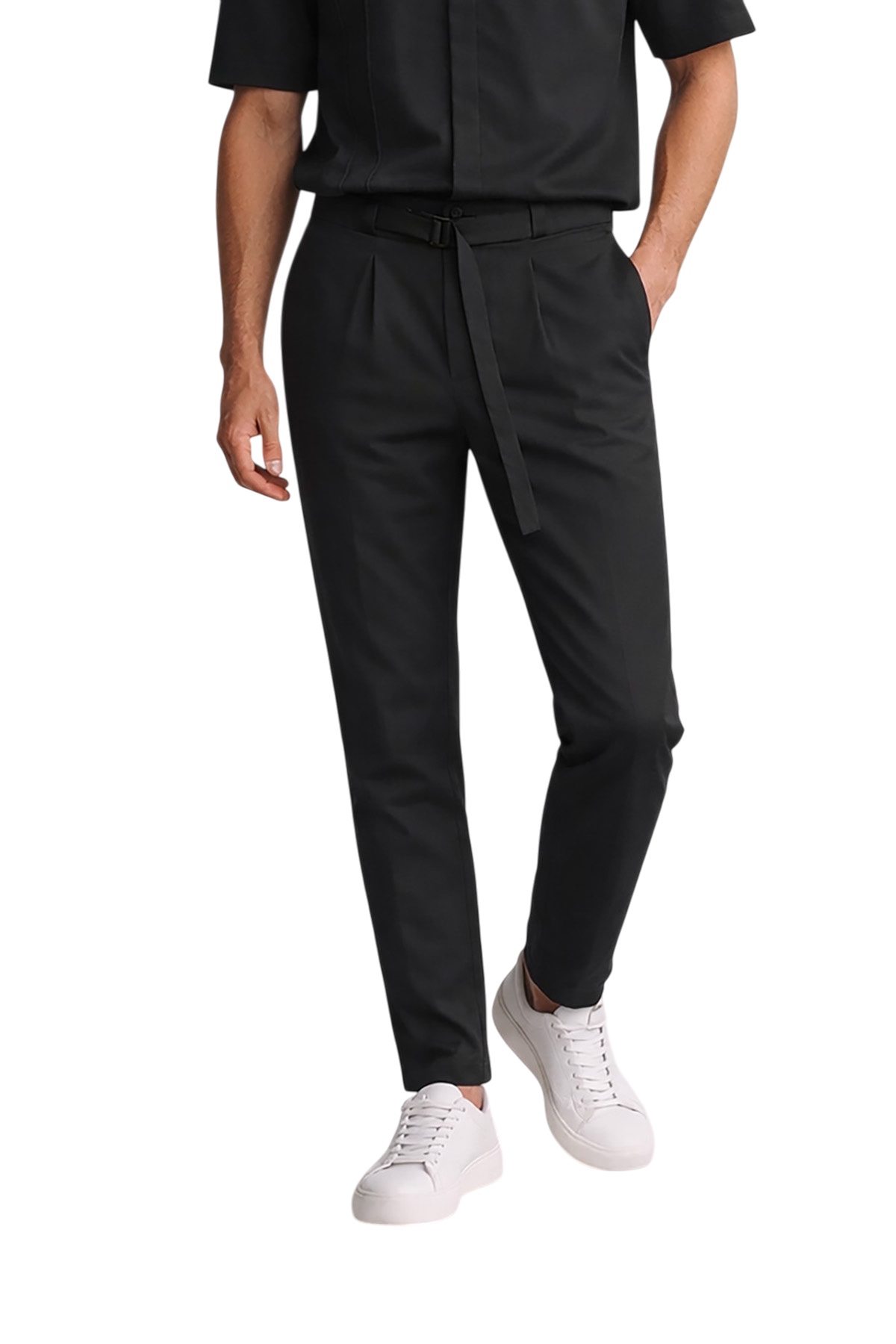 BOTTOM-BLACK.jpg Παντελόνι Vittorio 500-26-BORETTO BLACK - Image 1