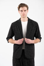 Overshirt Vittorio 300-26-DAVIDE BLACK - Image 3
