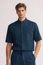 Overshirt Vittorio 300-26-BORETTO BLUE - Image 5
