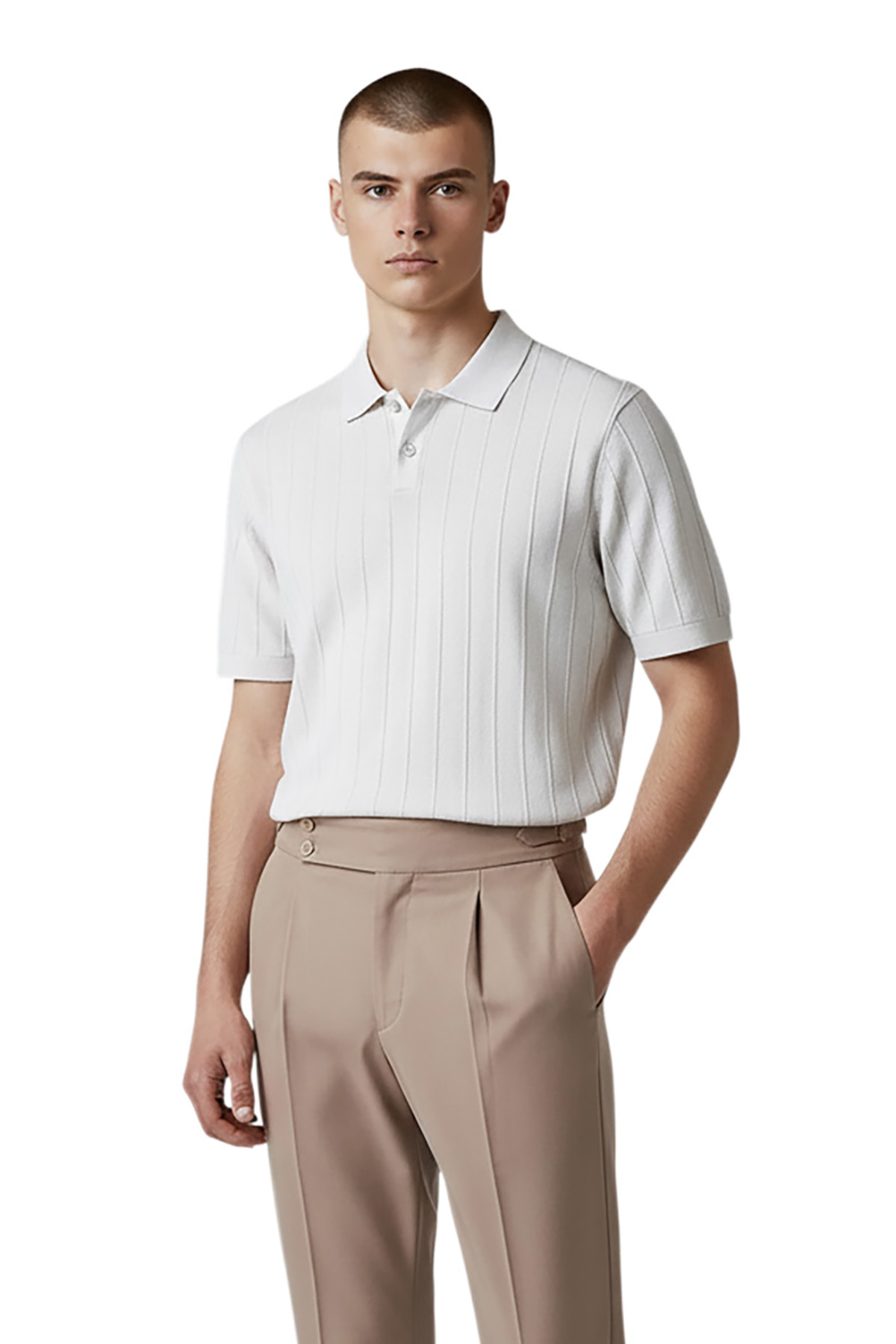 Πλεκτή-μπλούζα-Vittorio-700-26-004-018.jpg Πλεκτή μπλούζα Vittorio 700-26-003 ECRU - Image 1