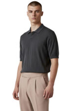 Πλεκτή μπλούζα Vittorio 700-26-003 BLACK - Image 2