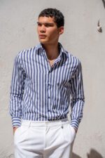 Πουκάμισο Vittorio 800-2526-0020 BLUE