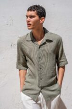 Πουκάμισο Vittorio 800-26-201 OLIVE