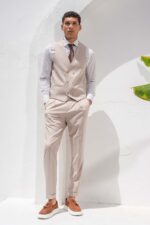 Γιλέκο Vittorio 1100-26 SPEZZIA BEIGE - Image 5