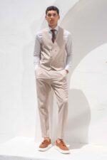 Γιλέκο Vittorio 1100-26 SPEZZIA BEIGE - Image 4