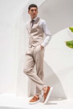 Γιλέκο Vittorio 1100-26 SPEZZIA BEIGE - Image 3