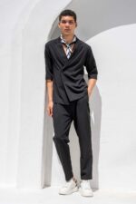 Overshirt Vittorio 300-26-BENALIO BLACK - Image 6