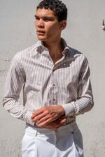 Πουκάμισο Vittorio 800-2526-0010 BEIGE