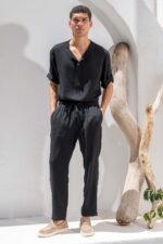 Overshirt Vittorio 200-26-TOSCANI BLACK - Image 2