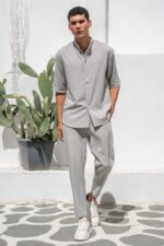 Overshirt Vittorio 300-25-SANTO GREY - Image 6