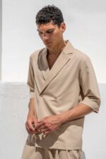 Overshirt Vittorio 300-26-BENALIO BEIGE - Image 4