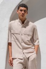 Overshirt Vittorio 300-26-BOSA BEIGE - Image 2