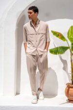 Overshirt Vittorio 300-26-BOSA BEIGE - Image 3