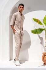 Overshirt Vittorio 300-26-BOSA BEIGE - Image 4