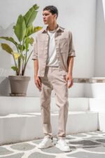 Overshirt Vittorio 300-26-ETTORE BEIGE - Image 4