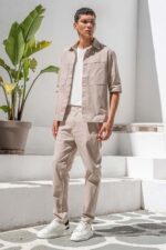 Overshirt Vittorio 300-26-ETTORE BEIGE - Image 5