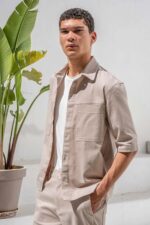 Overshirt Vittorio 300-26-ETTORE BEIGE - Image 6