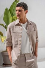 Overshirt Vittorio 300-26-ETTORE BEIGE - Image 7
