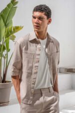 Overshirt Vittorio 300-26-ETTORE BEIGE - Image 8