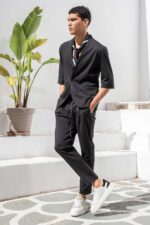 Overshirt Vittorio 300-26-JENOA BLACK - Image 6