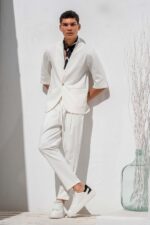 Overshirt Vittorio 300-26-JENOA WHITE - Image 5