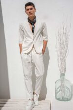 Overshirt Vittorio 300-26-JENOA WHITE - Image 3