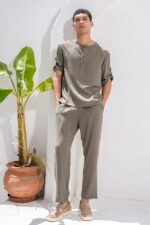 Παντελόνι Vittorio 500-26-TOSCANI KHAKI - Image 2