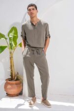 Παντελόνι Vittorio 500-26-TOSCANI KHAKI - Image 4