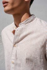 Λινό Πουκάμισο Vittorio 800-25-601 BEIGE - Image 5