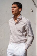 Πουκάμισο Vittorio 800-2526-0010 BEIGE - Image 4