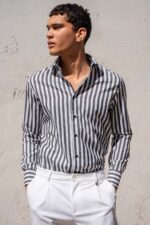 Πουκάμισο Vittorio 800-2526-0020 BLACK