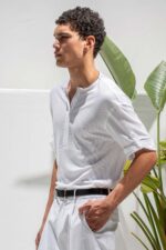 Μπλούζα Vittorio 200-26-010 KHAKI OFF WHITE - Image 3