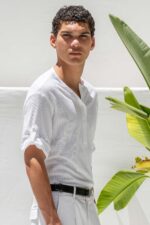 Μπλούζα Vittorio 200-26-010 KHAKI OFF WHITE - Image 4