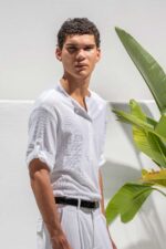 Μπλούζα Vittorio 200-26-010 KHAKI OFF WHITE - Image 5