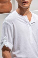 Μπλούζα Vittorio 200-26-010 KHAKI OFF WHITE - Image 6