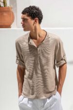Μπλούζα Vittorio 200-26-010 KHAKI - Image 4