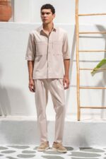 Παντελόνι Vittorio 500-26-MILANO BEIGE - Image 2