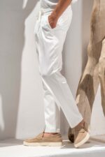 Παντελόνι Vittorio 500-26-MILANO OFF WHITE - Image 4